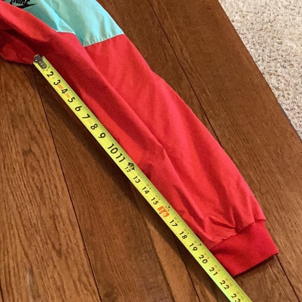 Nike Red and Aqua Hooded Jacket. Loose fit, boys size extra large - Picture 12 of 13
